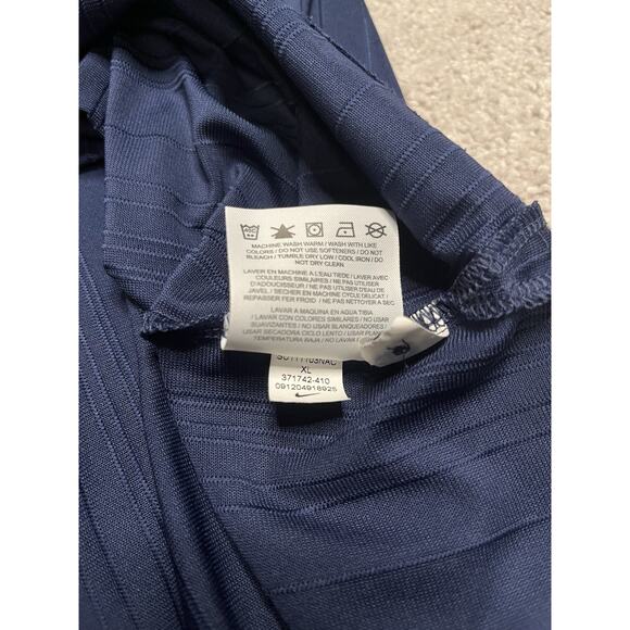 Nike Golf Dri Fit Polo Shirt Mens XL Blue Stripe Activewear Athleisure - Picture 4 of 9